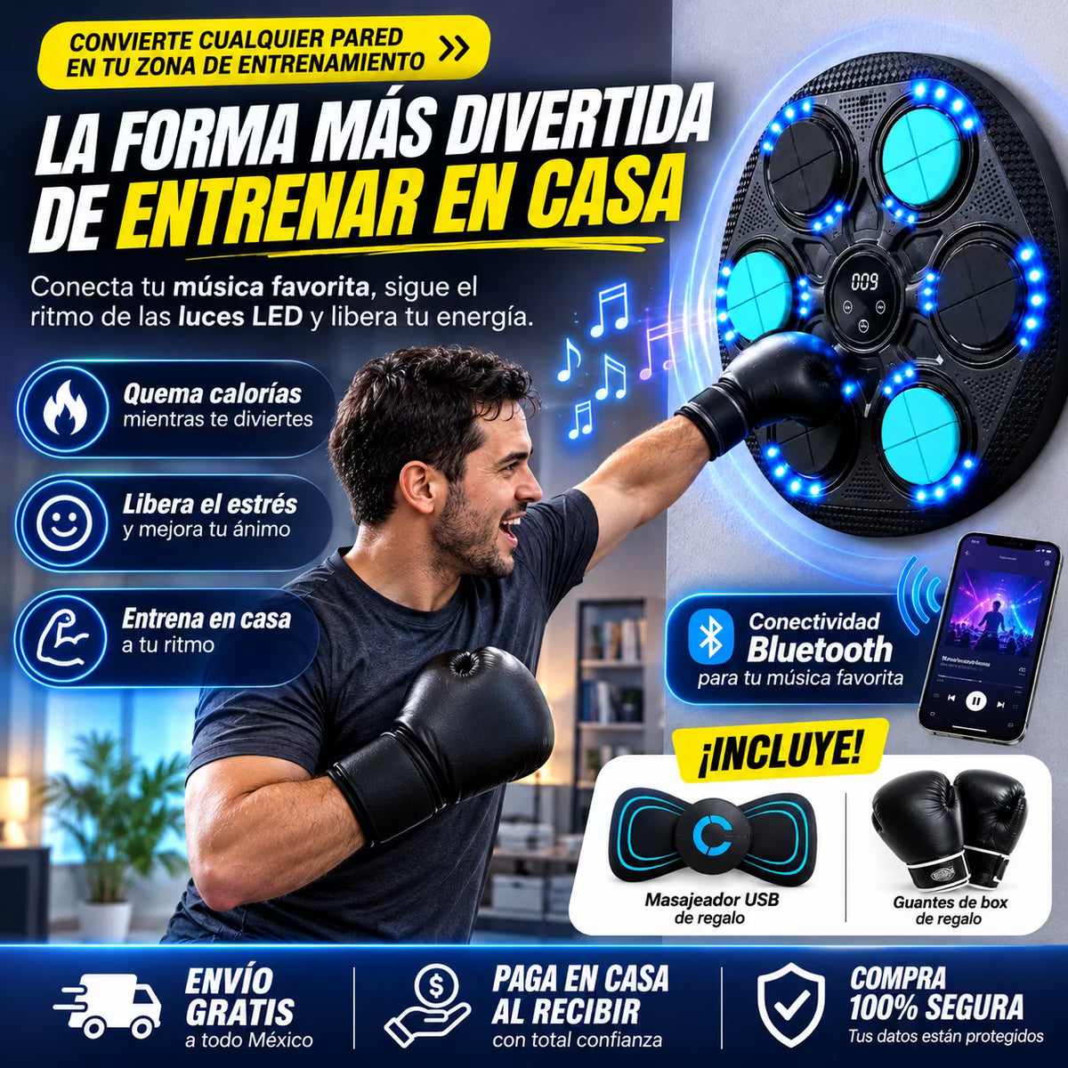 Entrenador De Boxeo Musical- Led