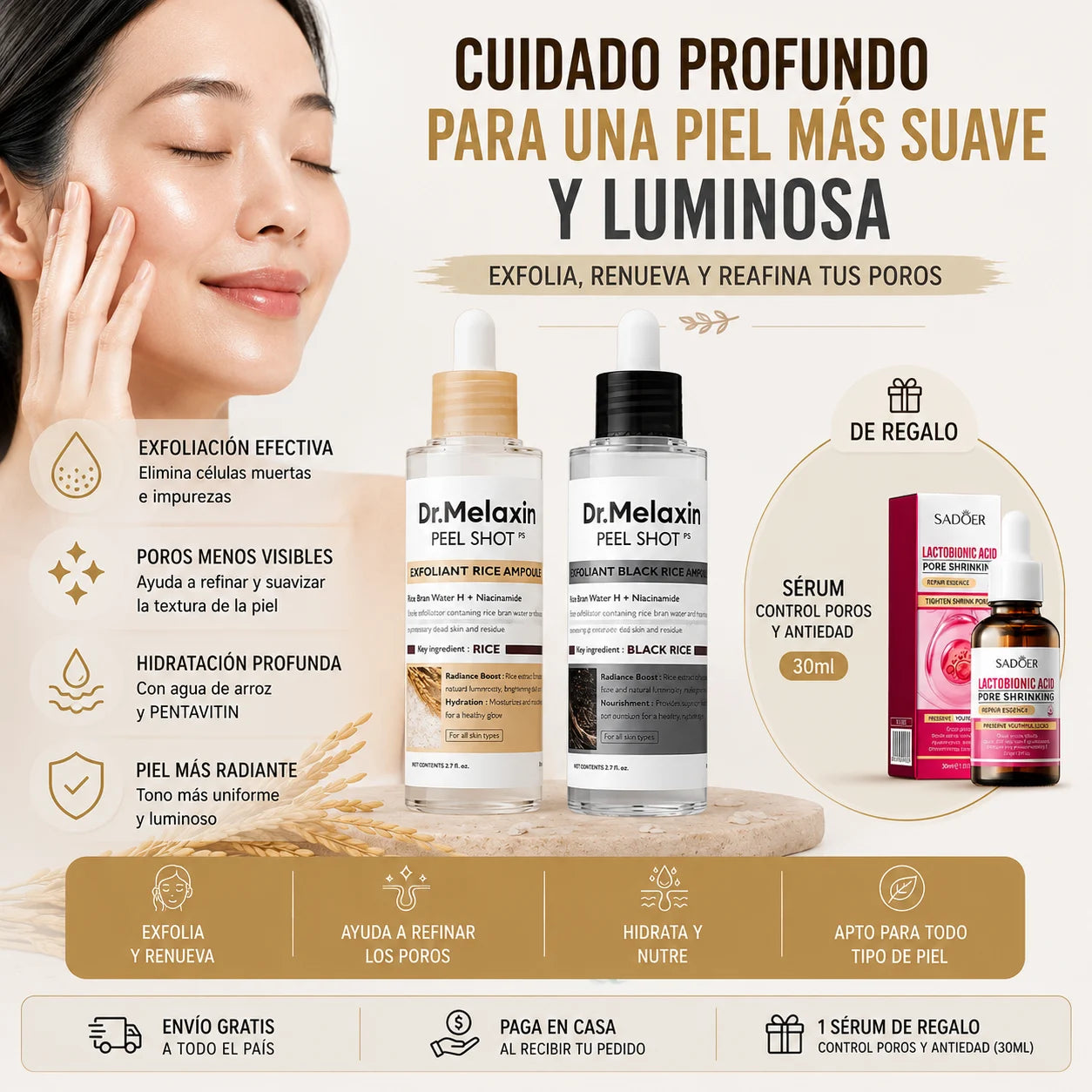 Kit Rutina Exfoliante Dr. Melaxin