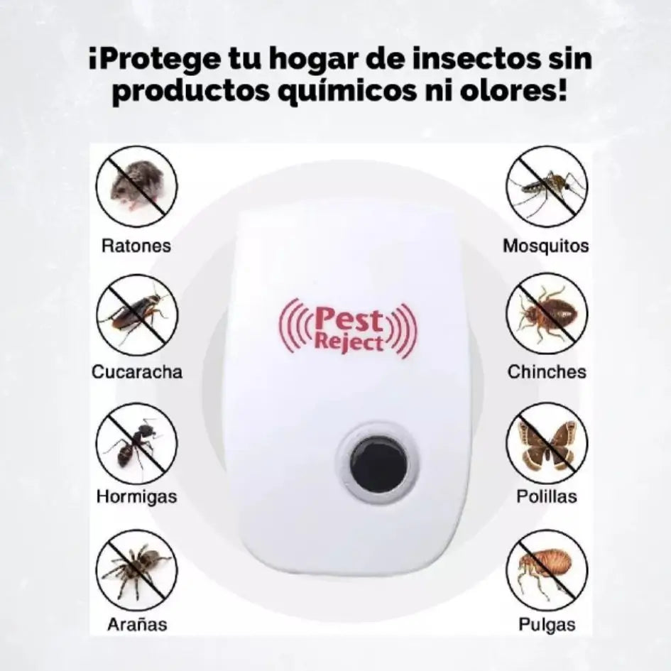 Riddex® Plus - Repelente Eléctrico-Elimina plagas sin veneno ni químicos.