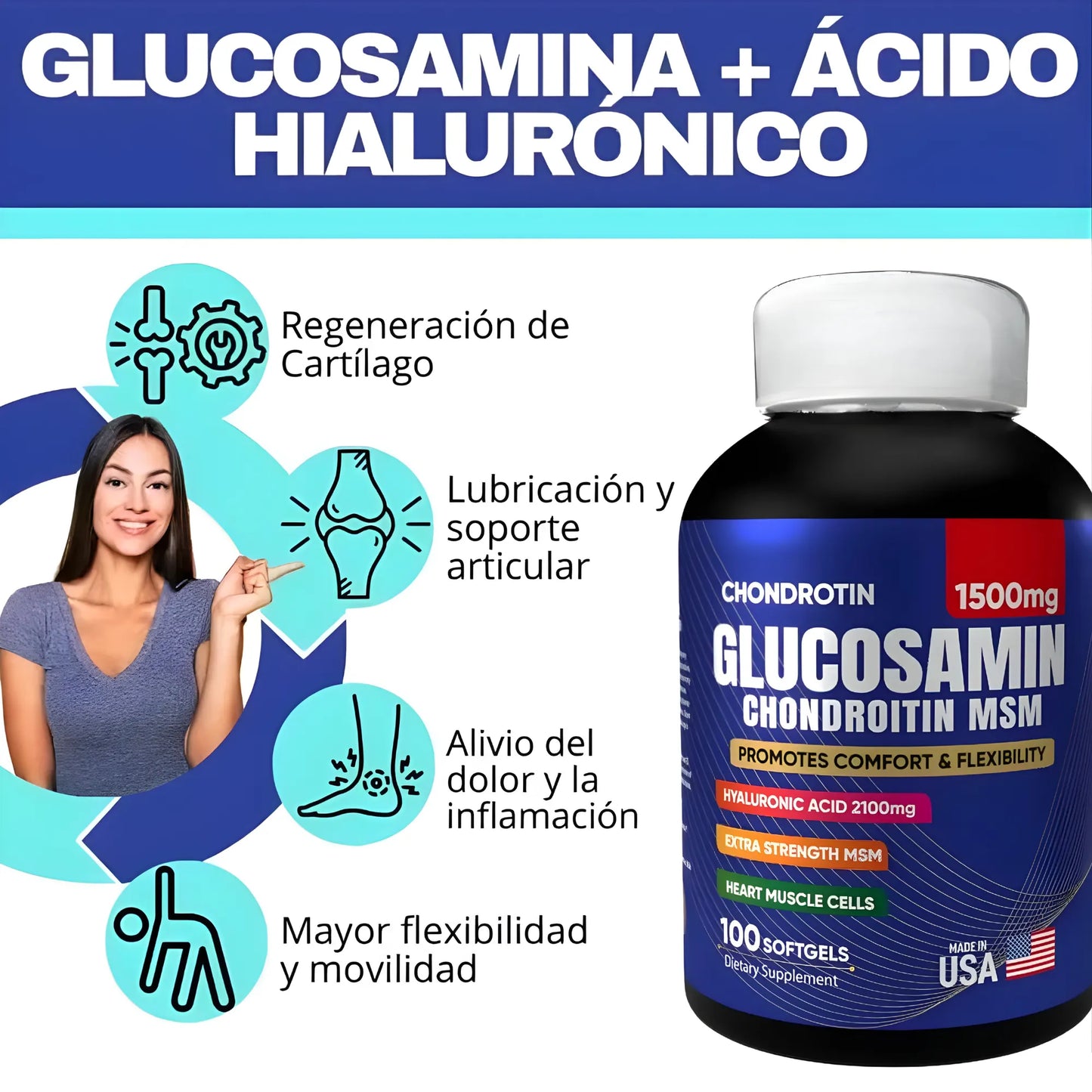 Glucosamin + Ácido Hialurónico | GRATIS 1 gel Chillflex