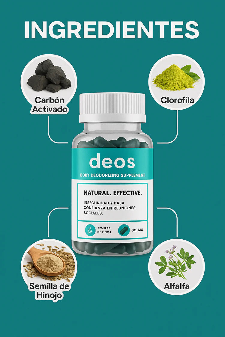 Deos Elimina Mal Olor 30 caps-Paga 1 lleva 2