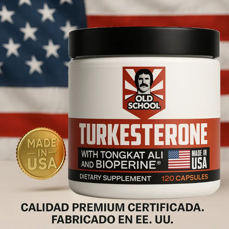 Testosterona Turkesterone 120 Capsulas-¡REGALO! Pack X6 Ejercitador de mandíbula