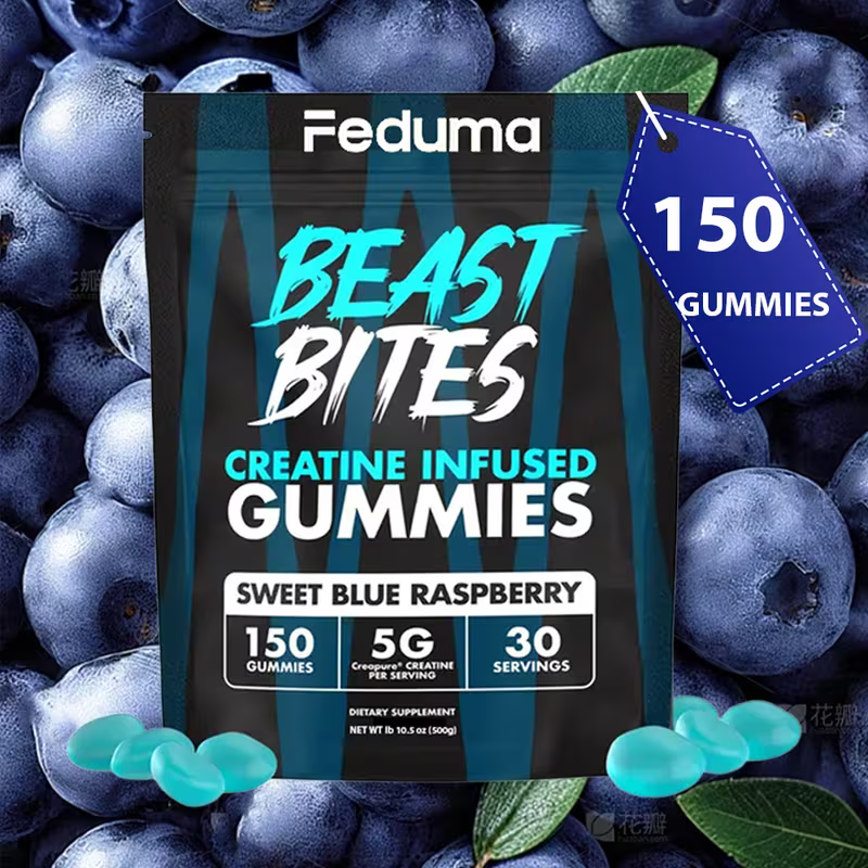 Creatina Gomitas Beast Bites- GRATIS 1 gel chupa panza 60 g
