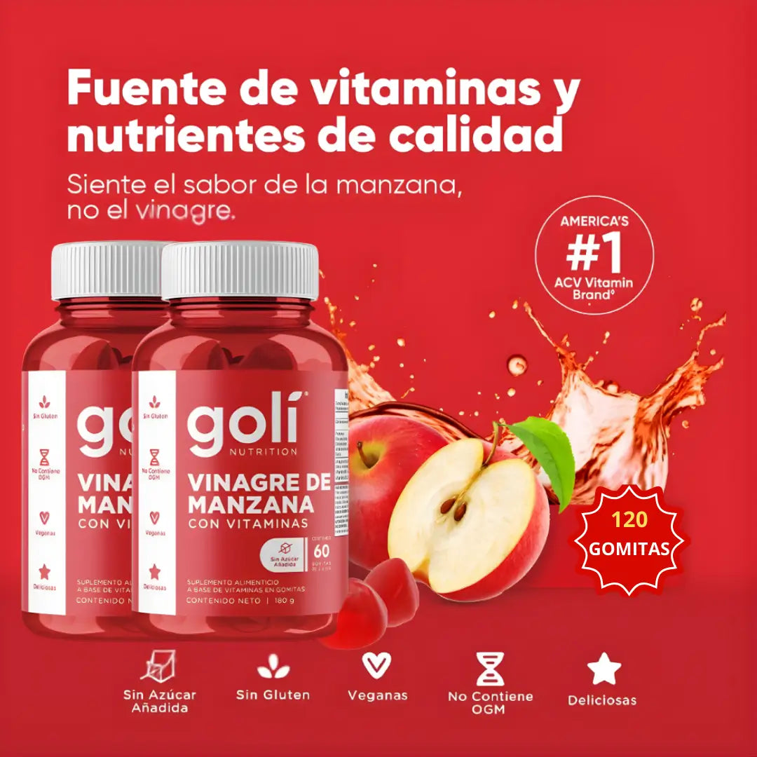 Goli Gomas Vinagre de Manzana- paga 1 lleva 2