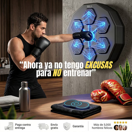 Entrenador De Boxeo Musical + GRATIS Masajeador + 1 Par de guantes