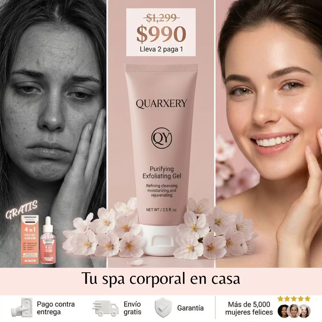 Gel Exfoliante QUARXERY 50gr- Paga 1 lleva 2