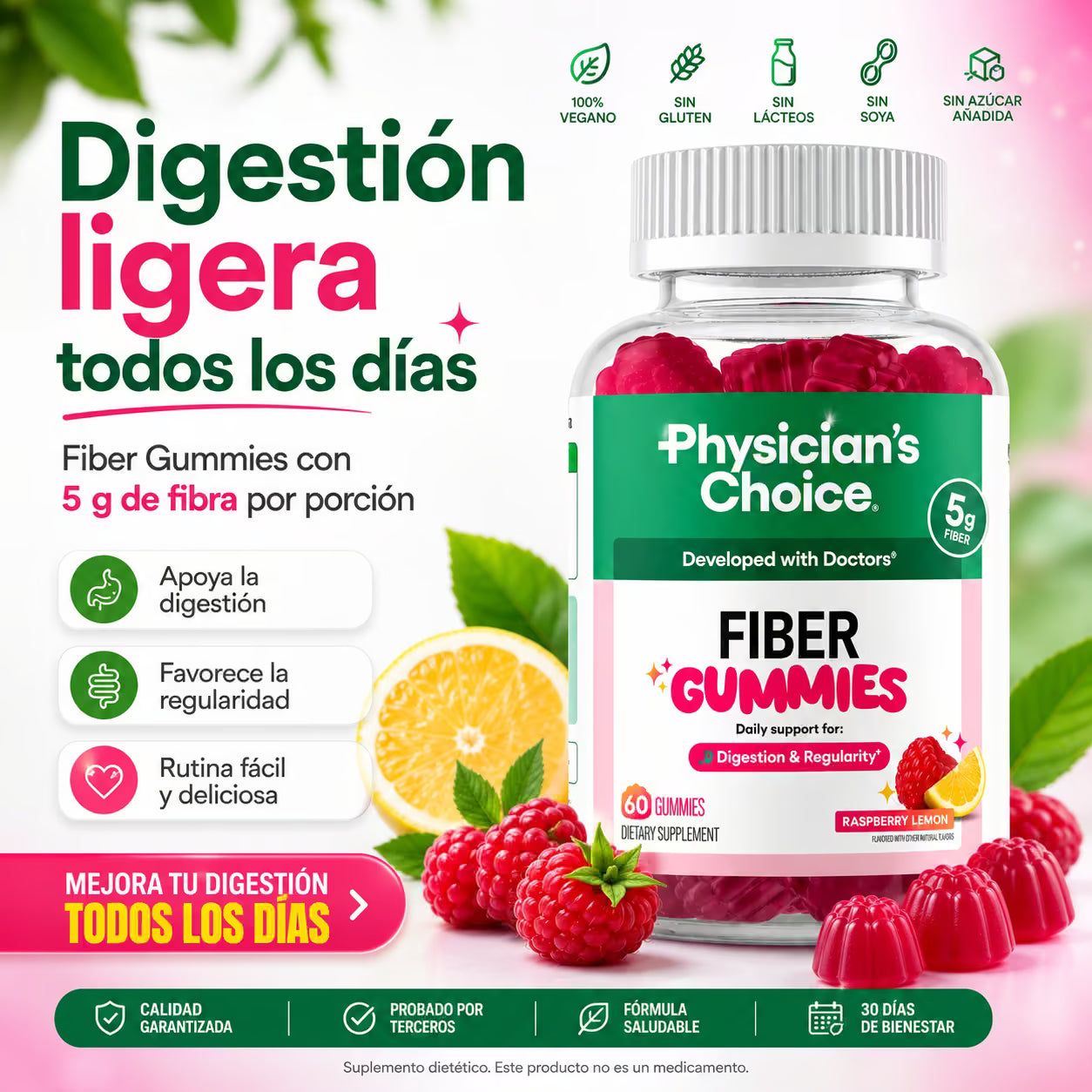 Fiber Balance™ Gomitas Prebióticas para la Salud Digestiva
