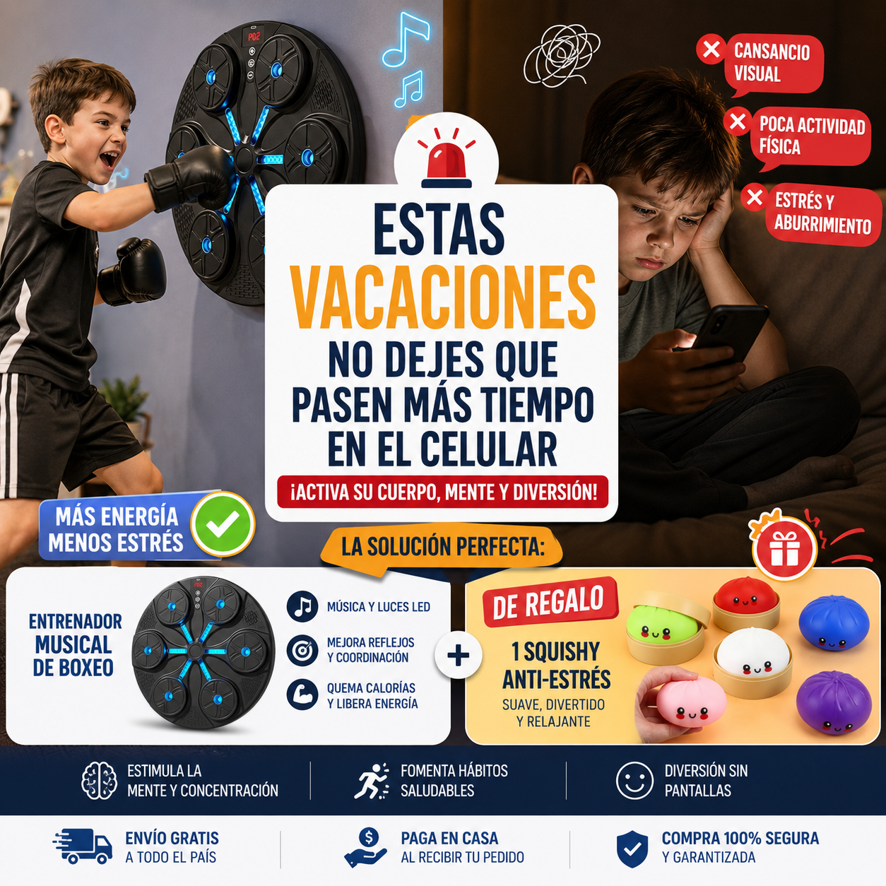 Máquina de boxeo Musical-Led