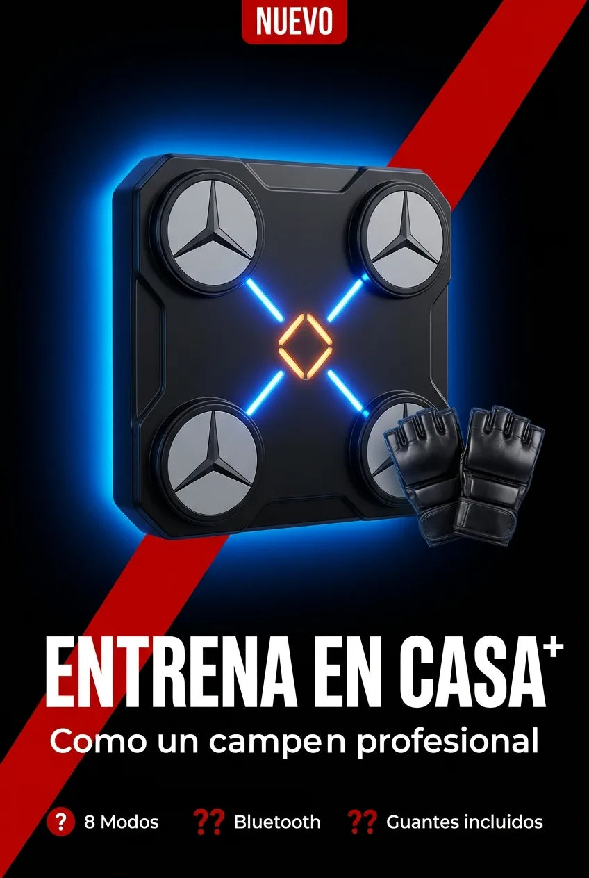 Maquina de Boxeo Musical Inteligente LED