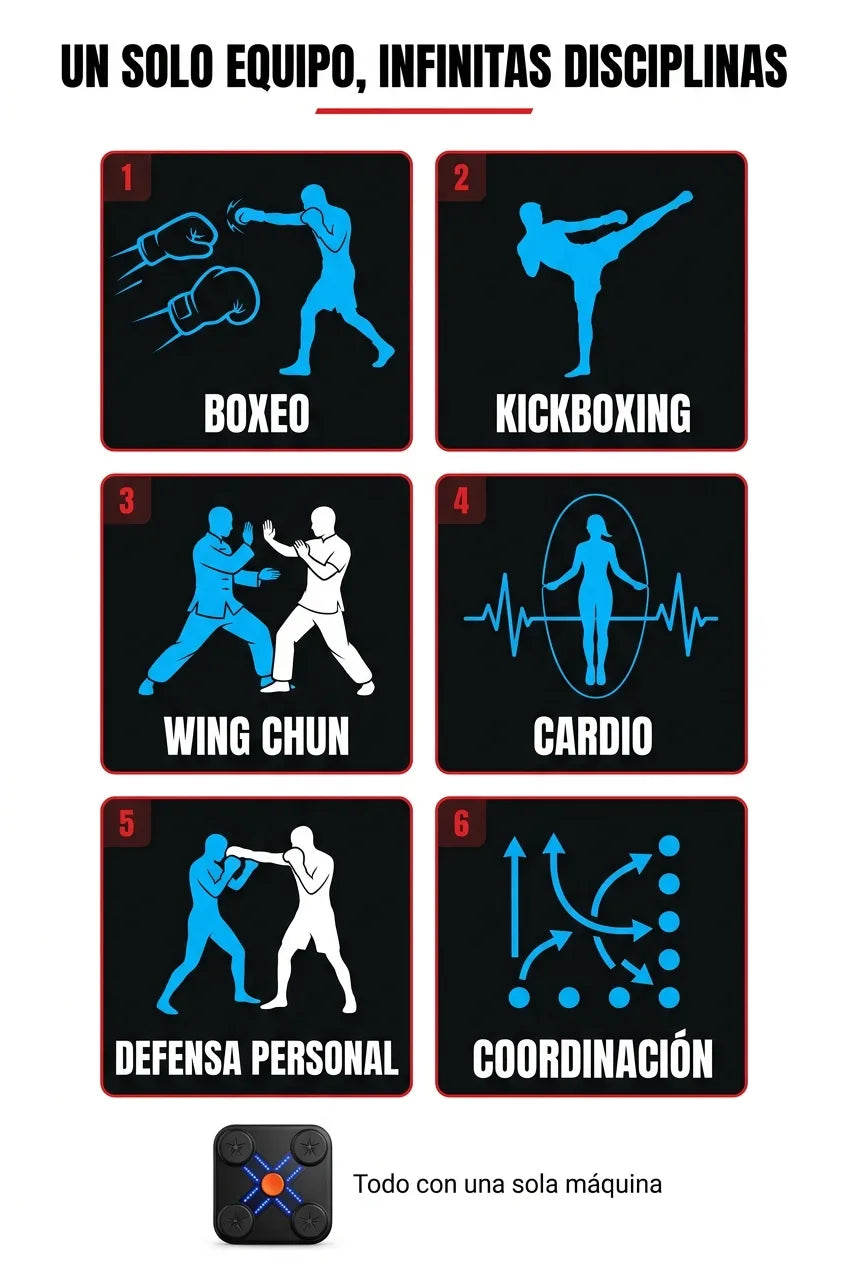Multiples usos boxeo kickboxing cardio
