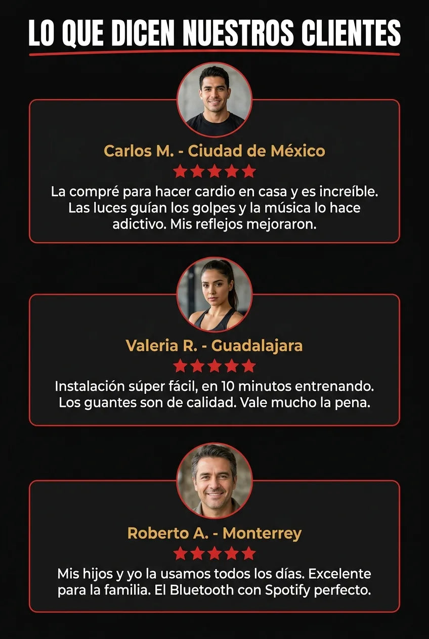 Testimonios clientes maquina boxeo