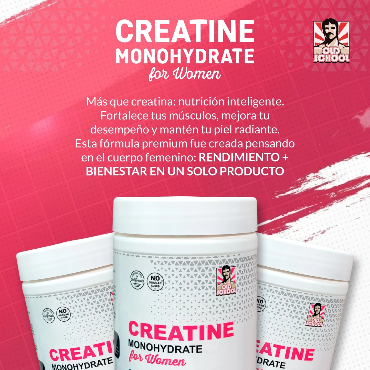 Creatina Old School-GRATIS 1 gel levanta glúteos