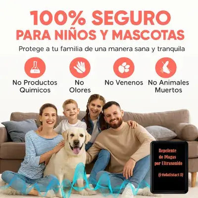 Riddex® Plus - Repelente Eléctrico-Elimina plagas sin veneno ni químicos.