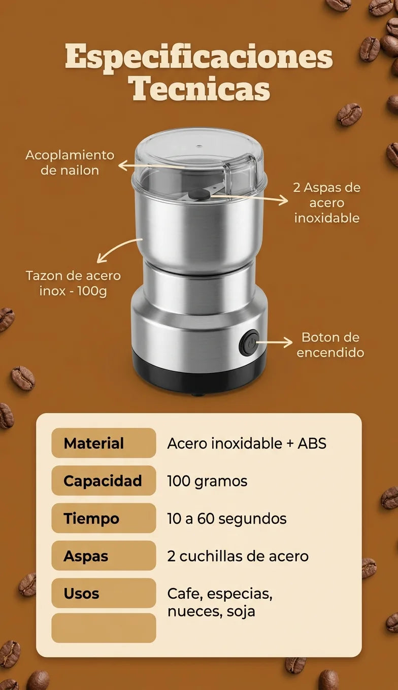 Especificaciones tecnicas molino