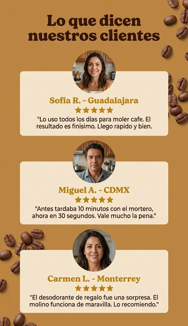 Testimonios clientes 5 estrellas