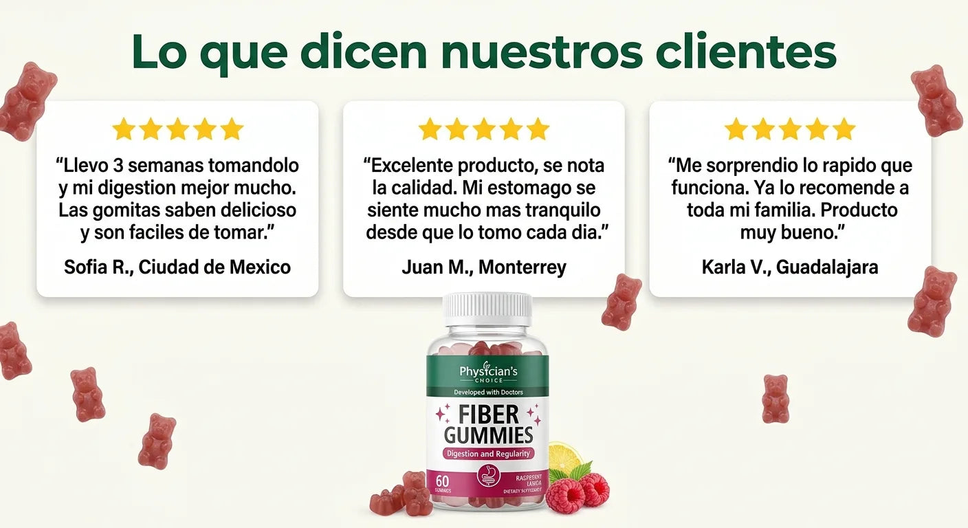Testimonios de clientes Fiber Gummies