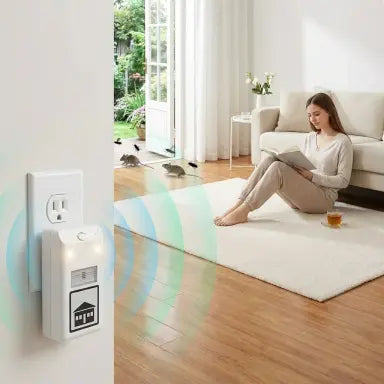 Riddex® Plus - Repelente Eléctrico-Elimina plagas sin veneno ni químicos.